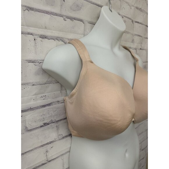 Cacique Size 44F ‎ Lightly Lined Full Coverage Underwire Beige Bra - Picture 2 of 10